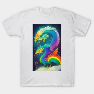 Colorful Hippie Popculture Beautiful Dragon T-Shirt